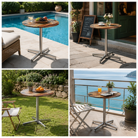 Hua jiale vente en gros panneau hpl bière table de jardin table basse de jardin stratifiée à haute pression