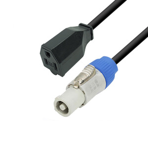 Stage Lighting Power Cable <b>Usb</b> <b>Plug</b> Female Led Beam Light Power Extension 3x1.5mm Copper Pvc 125Vac - Product Image 1
