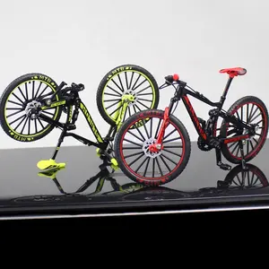 Mini 1/8 Legierungs-Fahrrad-Modell Druckguss Metallfinger Mountainbike-Spielzeug Biegsimulation Sammlungs-Spielzeug für Kinder