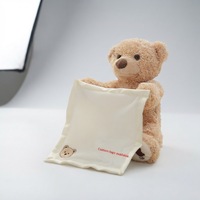 Boneka Beruang Teddy Interaktif Aktif dengan Suara HongRuiKe, Multifungsi, Edukatif, Bernyanyi Bahasa Inggris, Permainan Edukasi untuk Usia 0-7 Tahun