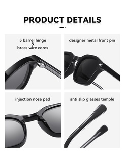 Sunray Minimal Line Retro Vibe Hip Hop <b>Sunglasses</b> Gen Z <b>Trendy</b> Street Snap Look Unisex Fashion Daily Wear Style - Product Image 5