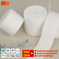 Bandes élastiques en nylon en gros d'usine, bandes élastiques personnalisées avec logo, bande élastique en nylon pour sous-vêtements, bande élastique pour la taille des vêtements