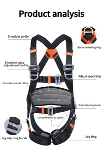 Harnais de sécurité antidérapant en polyester isolé réglable pour les travaux en <span class=keywords><strong>hauteur</strong></span> - Product Image 2