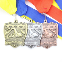 Medallas de Fútbol de Oro, Plata y Bronce Personalizables, Fundidas a Presión en Aleación de Zinc, Plateadas, Deportivas