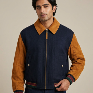 Chaquetas universitarias de talla grande para hombre, chaquetas universitarias al por mayor, chaquetas universitarias con logotipo personalizado, chaqueta de béisbol universitaria Letterman para hombre - Product Image 1