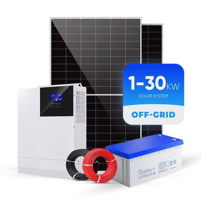 10KW Hybrid Solar Inverter System Home Energy Storage System 5KW Solar Kit Factory Price Solar Panels Battery