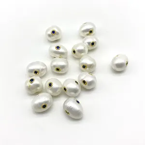 2020 Newest Arrival Freshwater Pearl Beads Paste Cubic Zirconia Charms For Jewelry Making