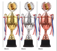 Trophée de chant en métal personnalisé de haute qualité, vente directe usine Wenzhou, coupe de trophée de concours de chant, trophée doré, marque DEMO, impression typographique
