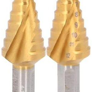 Foret étagé HSS-TiN à pointe fendue pour échiquetage, droite, extra court, 4-12mm, 9 étapes (92291505715539) - Product Image 4