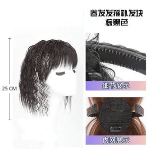 Extensiones de Cabello Rizado con Diadema, 25cm-40cm, de Fibra de Alta Temperatura, para Mujer, Aumento de Volumen, Tono Natural de Piel - Product Image 6