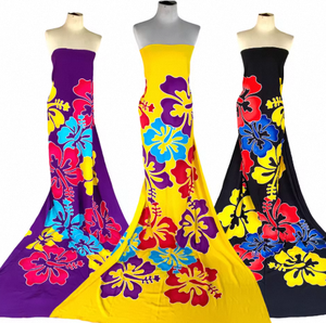 Sarong de plage élégant une pièce pour femme grande taille 100 % rayonne avec motif floral peint à la main pour la natation - Product Image 6