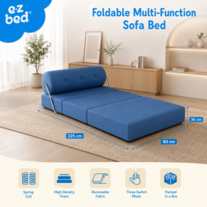 E Z <b>Bed</b> Switch 3 in 1 Foldable <b>Sofa</b> <b>Bed</b> combines modern comfort and flexible design with high density foam for daily living - Product Image 5