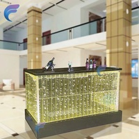 Mini-bar design moderne pour hôtel et maison avec éclairage LED RGB, mobilier commercial écologique pour discothèque