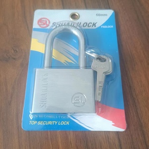 <span class=keywords><strong>Lucchetto</strong></span> in titanio cromato con <span class=keywords><strong>chiave</strong></span> a paletta rotonda <span class=keywords><strong>e</strong></span> quadrata - Product Image 3