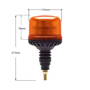 Faro estroboscópico superior plano R65 clase 2, luz <span class=keywords><strong>de</strong></span> advertencia permanente flexible ámbar 12/24V IP66, faro giratorio/flash para camión - Product Image 2