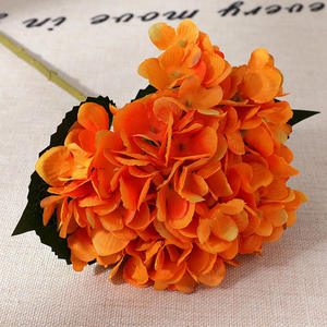 S1040 批发价单茎仿真绣球花假丝花人造绣球花用于婚礼餐桌装饰 - Product Image 6