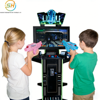 Jeu d'arcade de tir multi-jeux sur le thème des extraterrestres, équipement de divertissement de tir au pistolet à monnayeur pour enfants
