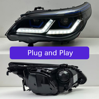 Accessoires automobiles, phares LED avec accent bleu Angel Eye DRL, ensemble de phares améliorés pour BMW Série 5 E60 2003-2010
