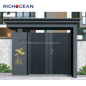 Richocean hiện đại tự động BIỆT THỰ VƯỜN cổng ban công Bên ngoài cổng đường lái xe trượt lối vào nhôm điện cổng - Product Image 3