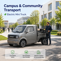 Camion de fret électrique à 4 roues, mini véhicule utilitaire pour l'entretien des fermes, entrepôts, usines et parcs européens