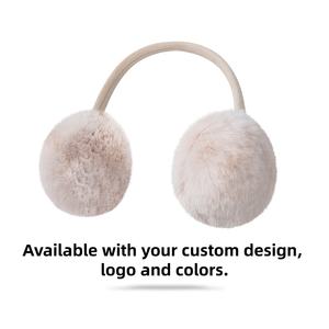 ठीक फर आउटडोर कान मफ गर्म कान आरामदायक फिट के साथ गर्म कान गर्म - Product Image 2