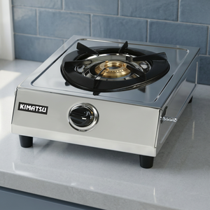 เตาแก๊สแบบตั้งโต๊ะ KIMATSU B1 104 หัวเตาเดี่ยว สูง 90 มม. ตัวเครื่องสแตนเลส สำหรับติดตั้งบนโต๊ะ ใช้ในโรงแรมและครัวเรือน ได้รับมาตรฐาน CB/CE RoHS - Product Image 4