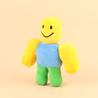 HECION Noob Plüsch Gelber Lächelnder Roboter Noob Experiment Weiches Spielzeug Puppe mit PP-Baumwollfüllung Geburtstag Stressabbau