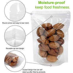 Sachet d'emballage plastique transparent en PET/CPP avec fermeture éclair pour céréales, chewing-gum, sushi, lait, gelée - Product Image 2