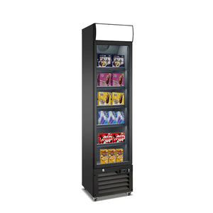 Refrigerador Ultra Delgado de Vidrio, de Ancho Reducido, para Minibar de Hotel, Almacenamiento de Botellas, Ahorro de Espacio para Tiendas de Conveniencia y Heladerías - Product Image 1
