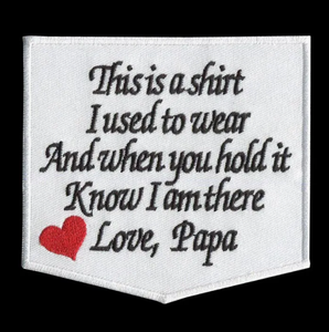 เสื้อยืดปักลายพ่อป๊อปทำด้วยมือขนาด4.25นิ้วลายปักความทรงจำของคุณแม่แผ่นปะติดผ้าสักหลาดปรับแต่งได้ - Product Image 4