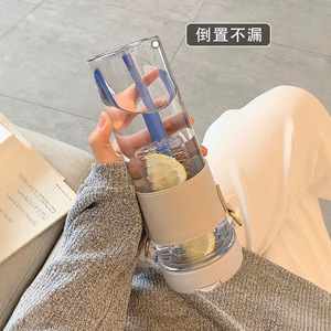 Flower <b>Tea</b> Cup With Straw Plastic <b>Tea</b> <b>Infuser</b> Portable For Camping And Outdoor Use - Product Image 3
