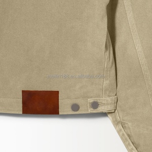 Manufacturer Custom Vintage <b>Duck</b> Canvas Zipper Work Wear <b>Jacket</b> for Men Leather Lapel Workwear <b>Duck</b> Canvas Work <b>Jacket</b> - Product Image 6