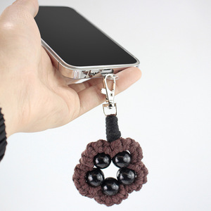 <span class=keywords><strong>Kit</strong></span> de fabrication de porte-clés fleuris bohèmes DIY, kits de porte-clés en <span class=keywords><strong>macramé</strong></span> avec pompon, <span class=keywords><strong>kit</strong></span> de porte-clés tissé avec instructions incluses - Product Image 6