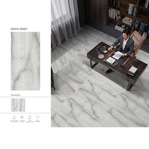 Standard White Marble Porcelain Tiles 600x1200mm Glossy Glazed Finish for Premium Residential Flooring - Product Image 2