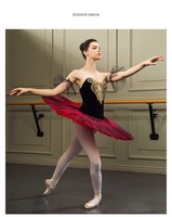 Gaun Tutu Pancake Balerina Profesional untuk Dewasa dan Remaja Putri - Kostum Tari Spandex/Katun Organik
