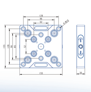 Mâm thay đổi nhanh điểm không ZPPCNC tương thích với mâm kẹp tự định tâm - Product Image 3