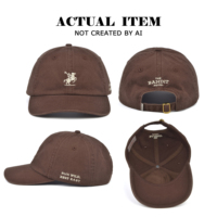 Casquette de baseball en jean personnalisée avec logo, casquette de baseball à 6 panneaux, casquette de papa vintage non structurée, casquette de baseball brodée, casquette de papa en gros