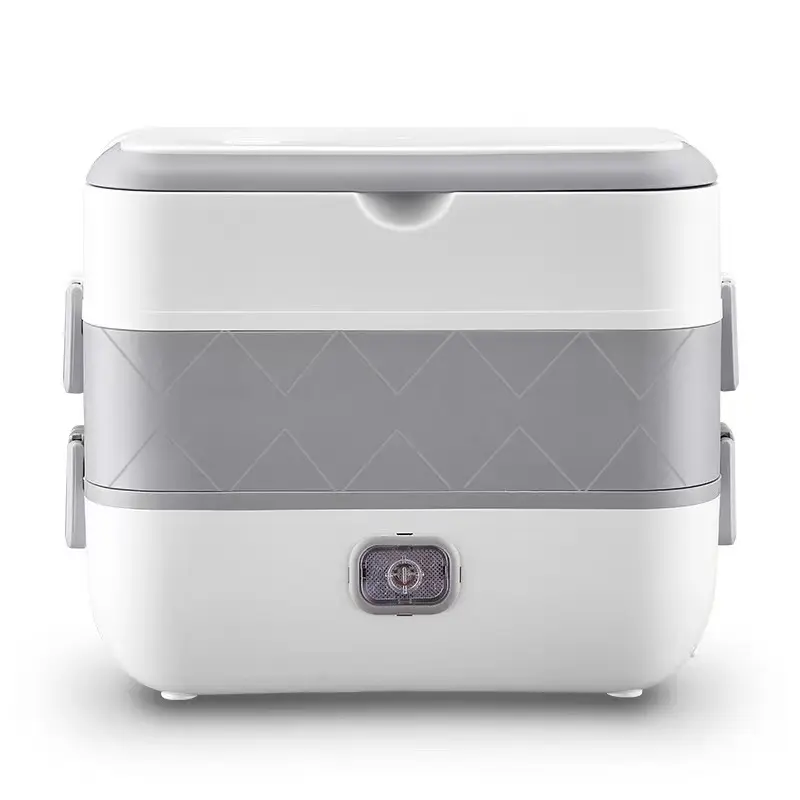 Boîte à lunch électrique Chauffe-nourriture portable multifonction pour la maison Cuiseur à riz en acier inoxydable 304 avec poignée