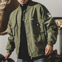 2023 hiver Logo personnalisé mode décontracté université veste léger imperméable coupe-vent avec poche latérale Zip vol Bomber