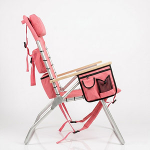 Silla <span class=keywords><strong>de</strong></span> Playa Plegable <span class=keywords><strong>de</strong></span> Aluminio Rosa <span class=keywords><strong>de</strong></span> Alta Calidad Bestex, Silla <span class=keywords><strong>de</strong></span> <span class=keywords><strong>Viaje</strong></span> Ligera con Respaldo Alto para Picnic - Product Image 4