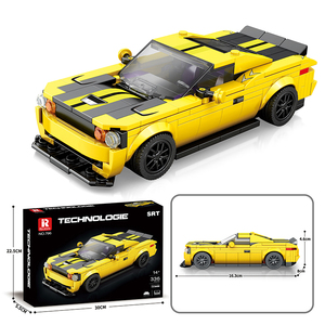 Bloques de Construcción de Auto Deportivo de Alta Tecnología, Juguete para Niños y Adultos, Bloques de Construcción de Auto de Carreras, Modelo de Ensamblaje, Juguete de Regalo - Product Image 5
