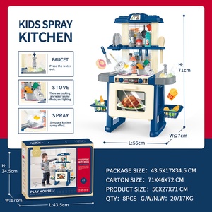 Ensemble de cuisine réaliste pour enfants matériel éducatif <span class=keywords><strong>PC</strong></span> en plastique cadeau de cuisine pour enfants expédié Europe Amérique - Product Image 3