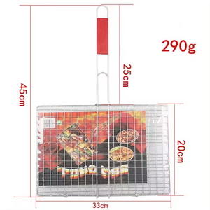 Canasta de Acero Inoxidable para Asar al por Mayor RTS, para Pescado, Verduras, Filetes, Camarones, Herramienta para <span class=keywords><strong>Barbacoa</strong></span> - Product Image 3
