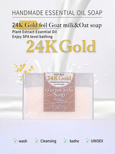 Jabón Orgánico <span class=keywords><strong>Artesanal</strong></span> de Leche de Cabra Natural y <span class=keywords><strong>Avena</strong></span>, Blanqueador, Iluminador e Hidratante con Vitamina E y Aceite de Coco para Hombres, 5.2 oz, 1 Barra - Product Image 5