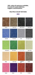 12Pcs 9 Inch Thiết Kế Hiện Đại 100% Polyester Sợi Acoustic Tấm Tự Dính Cách Âm Tường Tấm Cho Studio Căn Hộ - Product Image 6