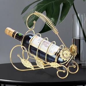 Creative European Light Luxury Style Iron <b>Wine</b> <b>Cabinet</b> Entrance Decoration <b>Wine</b> Holders Barware Home Furniture - Product Image 4