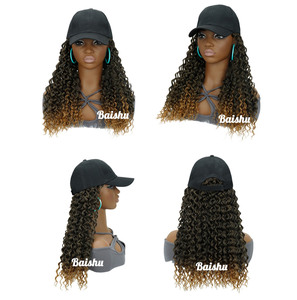 Perruque-<span class=keywords><strong>Chapeau</strong></span> Bouclé Profond Afro Tendance pour Femmes, Moelleuse et Douce, Excellente Qualité en Stock, <span class=keywords><strong>Prix</strong></span> de Gros d'Usine - Product Image 2