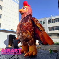 Ballon gonflable géant de poulet réaliste résistant aux UV, design DIY, pour animaux de ferme, figurine de dessin animé, poule gonflable géante