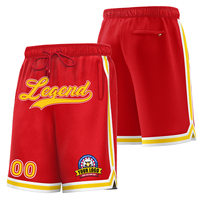 Kustom kualitas tinggi ukuran besar baru celana pendek basket kosong bernapas dan dicetak