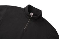 YKH 500GSM Sudadera con capucha de lana de alta calidad Logotipo personalizado Streetwear Sudadera con capucha Vintage de gran tamaño 1/4 Sudadera con cremallera